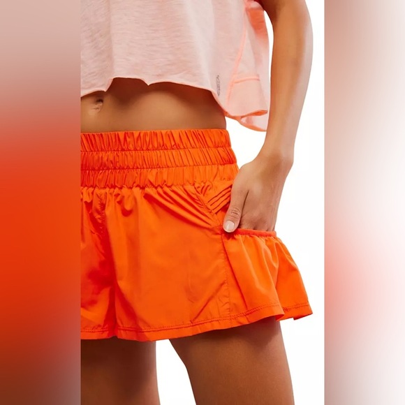 NWT FP Movement Get Your Flirt On Pleated Shorts in Scarlett - Picture 7 of 10
